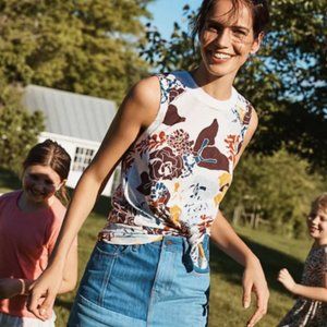 Anthropologie x Levi's Patchwork Denim Boho Mini Skirt